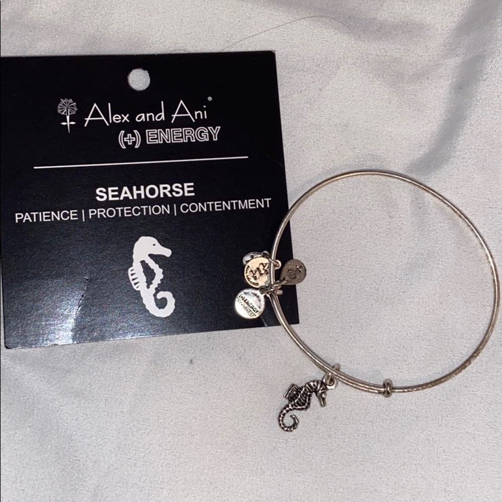 ALEX AND ANI silver Seahorse bracelet